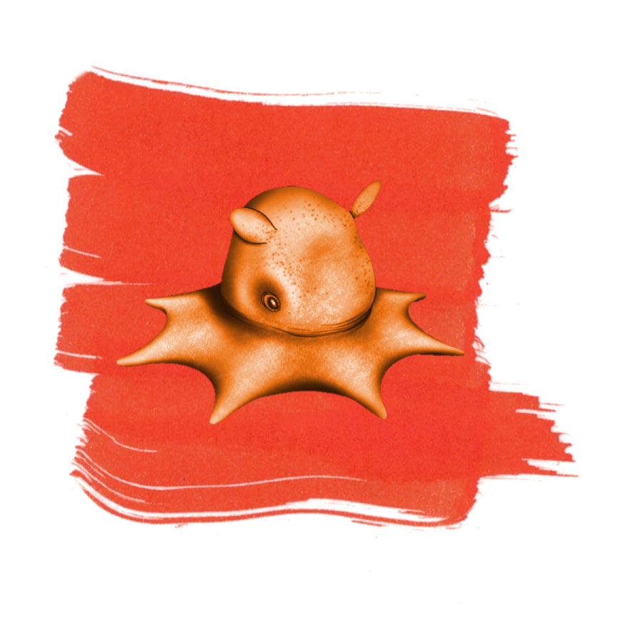 Anderillium inkt - Cephalopod Series - Flapjack Octopus Orange