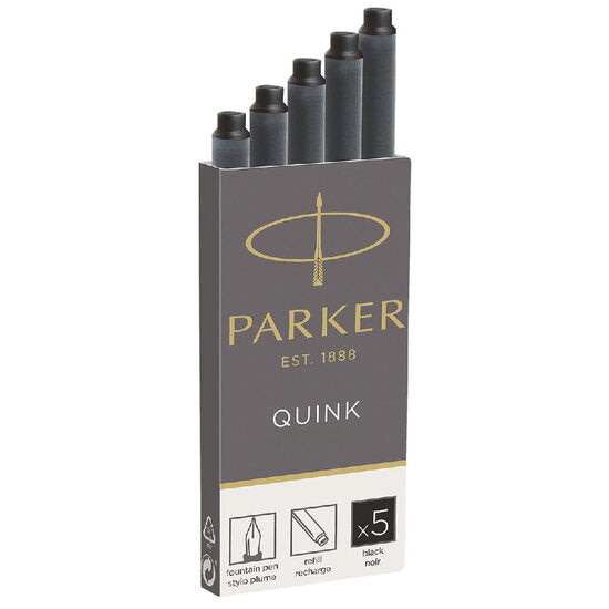 Parker Quink inktpatronen zwart