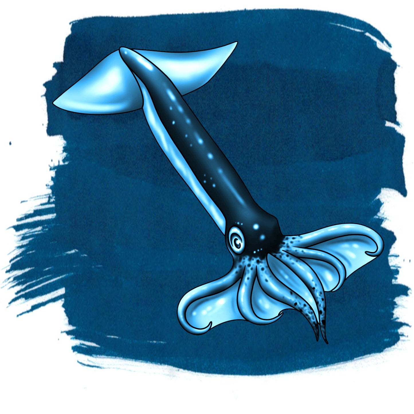 Anderillium inkt - Cephalopod Series - Flying Squid Blue