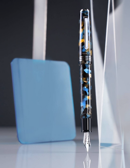 Tibaldi N.60 Samarkand blue resin vulpen