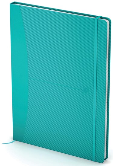 Oxford Signature business journal B5, geruit  - turquoise