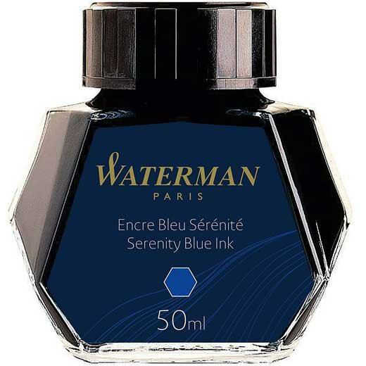 Waterman inkt 50 ml, Serenity Blue